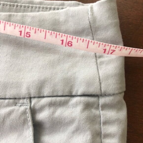 J. CREW Frankie Bermuda Blue Gray Chino Shorts 10 Style CO812 - Picture 14 of 15